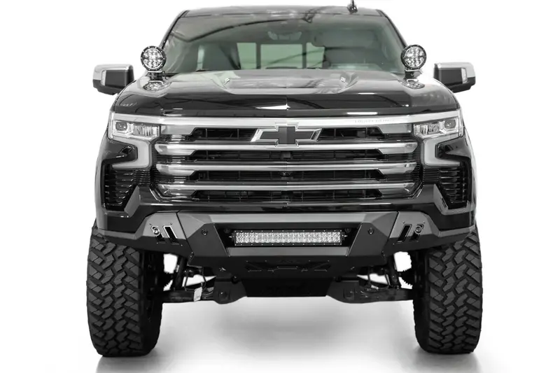 Add Addictive Desert Designs2022+ Chevrolet Silverado 1500 Black Label Front Bumper 1