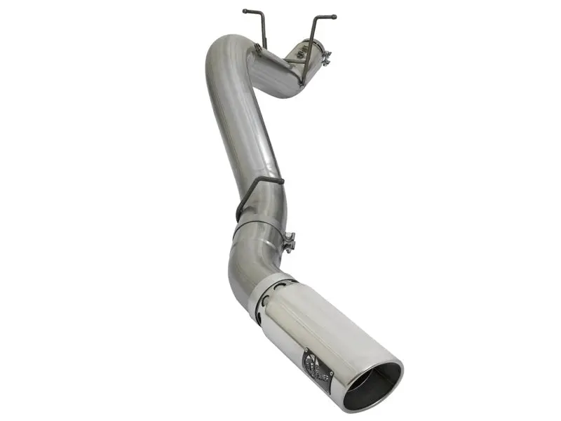 Afe Large Bore Hd 5In 409-Ss Dpf-Back Exhaust W/Polished Tip 2017 Gm Duramax V8-6.6L (Td) L5p 1