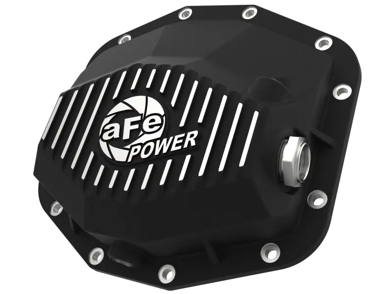 Afe Power 21-22 Ram 1500 Trx Hemi V8 6.2L (Sc) Pro Series Rear Differential Cover Black W/ Machined 1