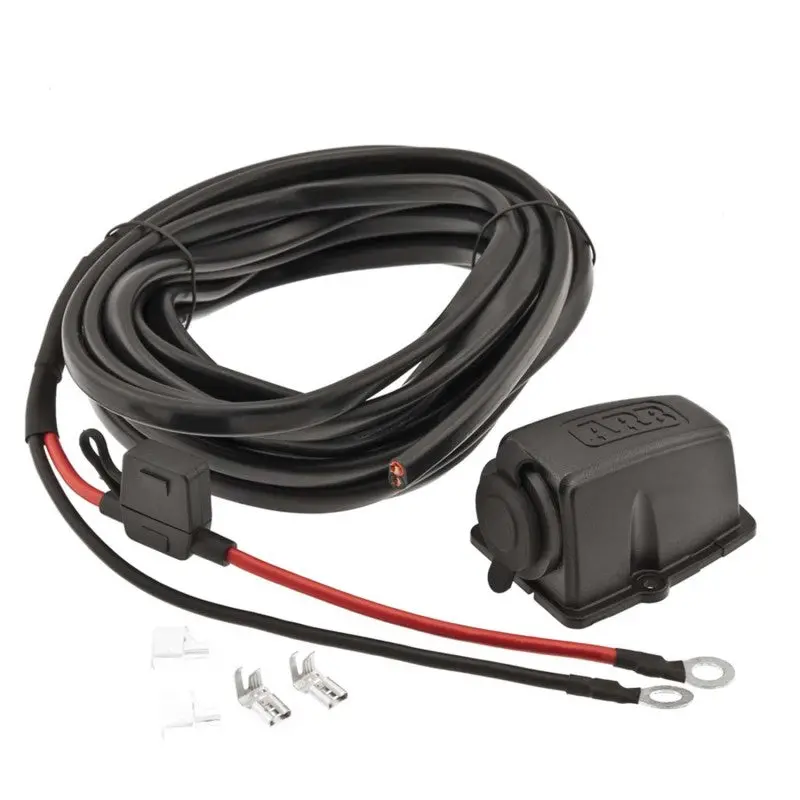 Arb Fridge Wiring Kit 6M W/Threaded Socket 1