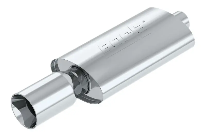 Borla Boomer Muffler Thumper Oval 2-1/4In In 4In Side Rount Out 1