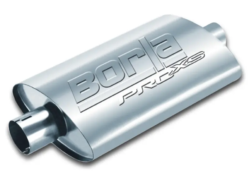 Borla Universal Pro-Xs Muffler Oval 2.25In Inlet/Outlet Notched Muffler 1