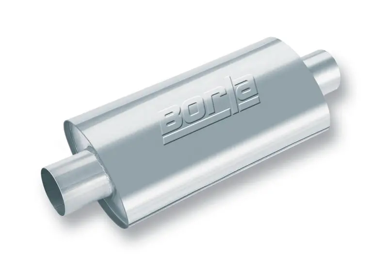 Borla Xr-1 Racing Sportsman 2 1/2 Inch Outlet / 2 1/2 Inch Inlet 16In Case Oval Muffler 1