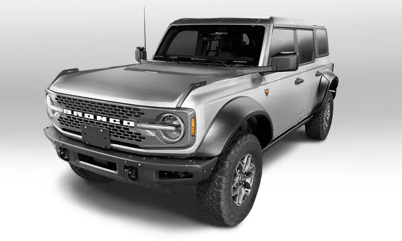 Bushwacker 2021+ Ford Bronco 4-Door Extend-A-Flares 4Pc - Black 1