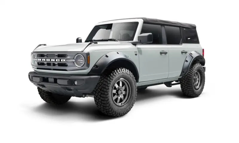 Bushwacker 2021+ Ford Bronco 4-Door Pocket Style Flares 4Pc - Black 1