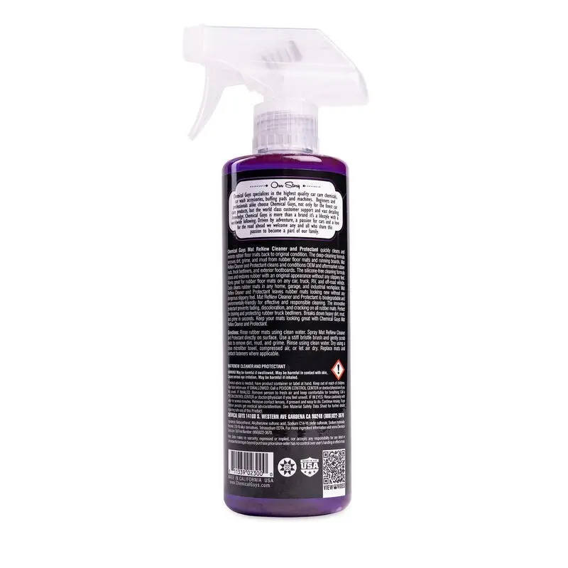 Chemical Guys Mat Renew Rubber + Vinyl Floor Mat Cleaner & Protectant - 16Oz 1