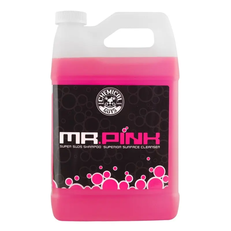 Chemical Guys Mr. Pink Super Suds Shampoo & Superior Surface Cleaning Soap - 1 Gallon - Case Of 4 1