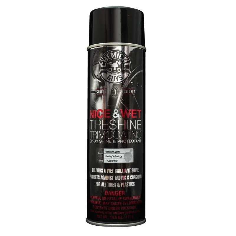 Chemical Guys Nice & Wet Tire Shine Protective Coating For Rubber/Plastic- Case Of 6 1