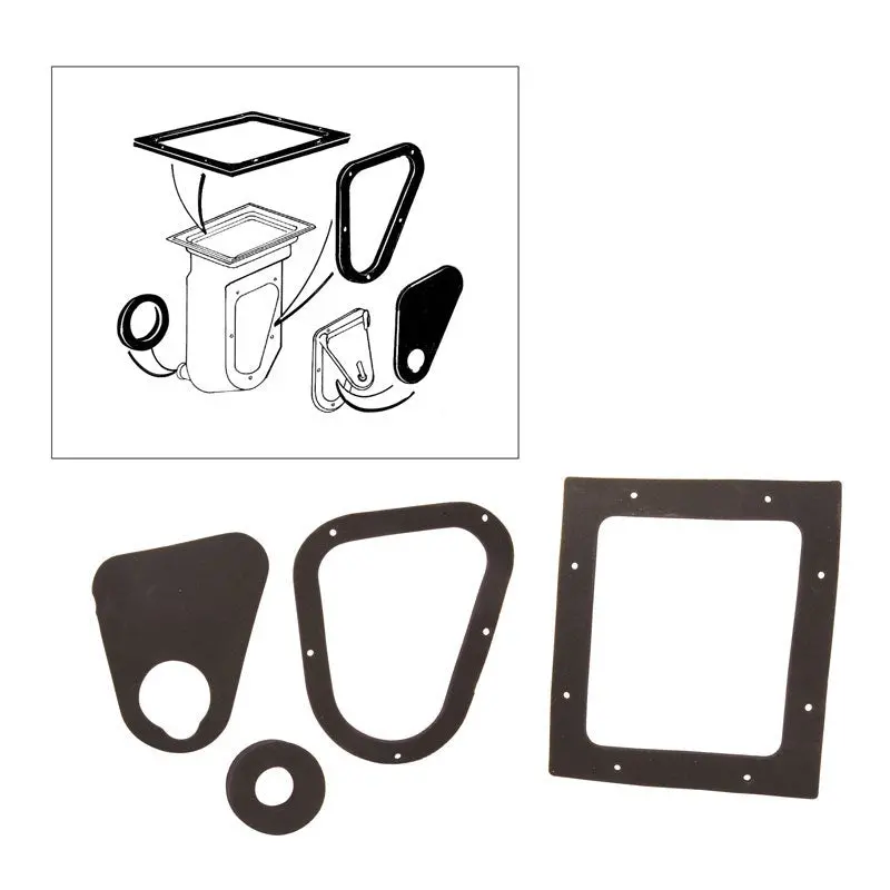 Dennis Carpenter Air Vent Inlet Duct Seal Kit 1966 - 77 1
