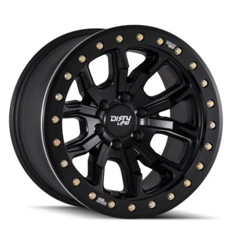 Dirty Life 9303 Dt-1 17X9 / 5X127 Bp / -12Mm Offset / 78.1Mm Hub Matte Black Wheel - Beadlock 1