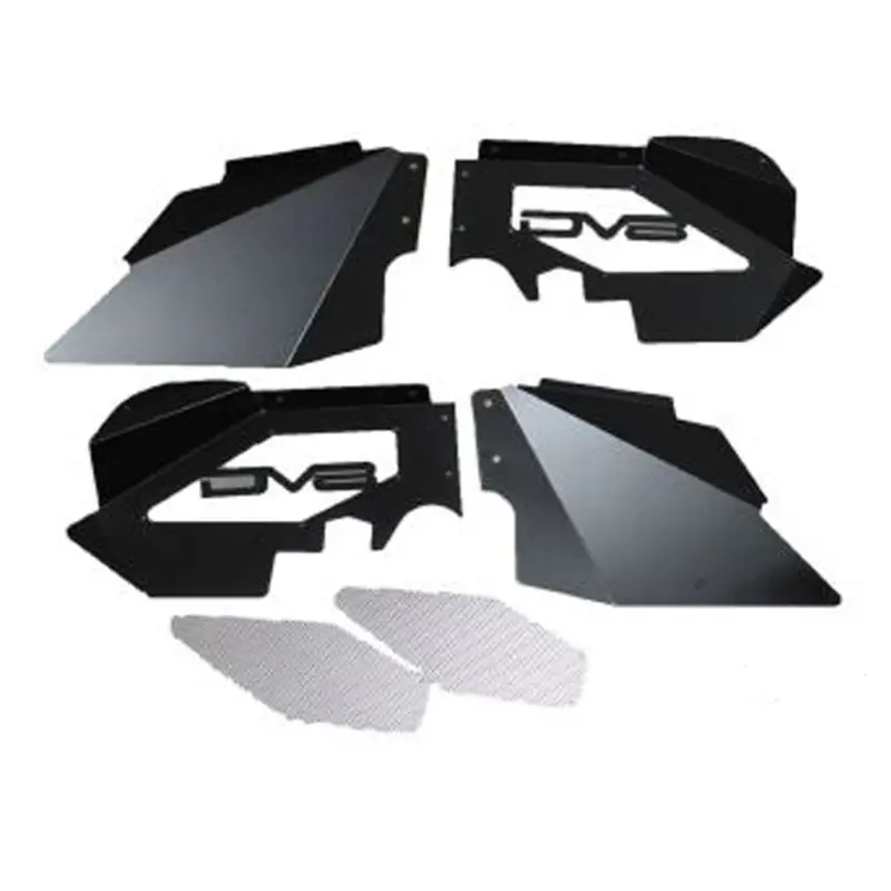 Dv8 Offroad 07-18 Jeep Wrangler Jk Front Aluminum Inner Fender - Black 1