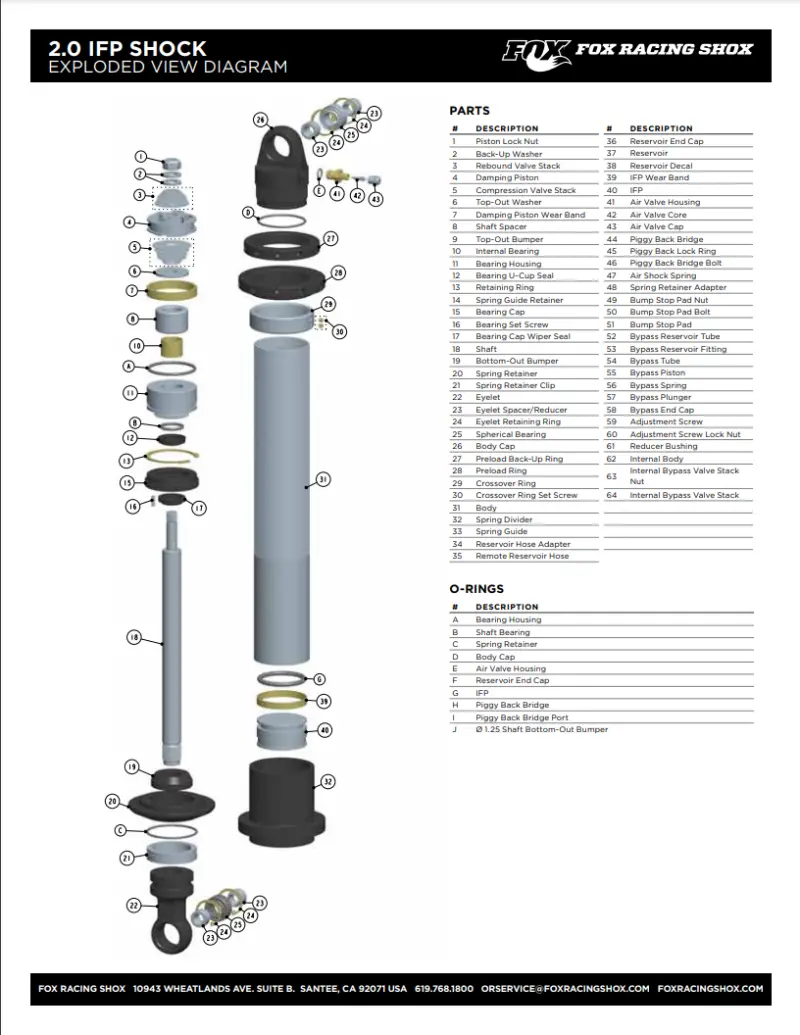 Fox Spherical Bearing- 0.750In Bore 1