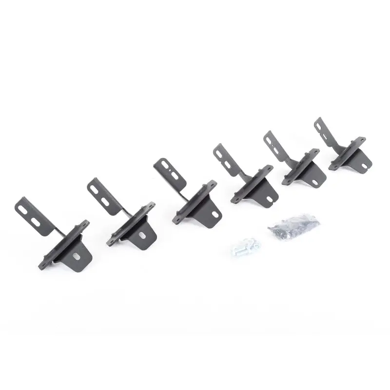 Go Rhino 21-22 Ford Bronco (Excl. Sport) 4Dr Mtg. Brackets (V-Series V3/Rb10+Rb20 Slim) - Tex. Blk 1