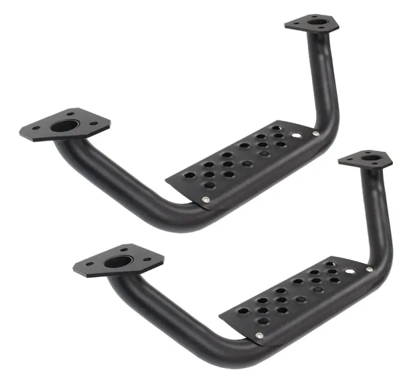 Go Rhino Dominator Extreme D6 Sidesteps - Tex Blk - 4In Drop Down Steps (Pair) 1