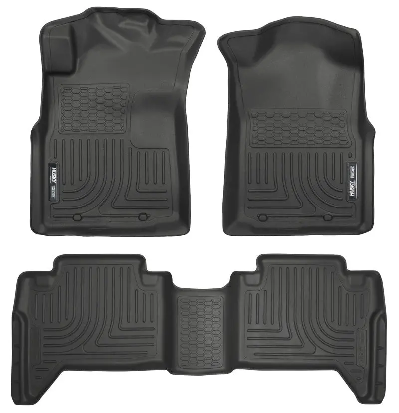 Husky Liners 05-13 Toyota Tacoma Weatherbeater Combo Black Floor Liners 1