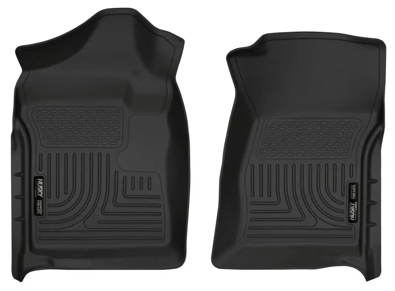 Husky Liners 07-12 Chevrolet Silverado/Gmc Sierra Regular Cab Weatherbeater Black Floor Liners 1