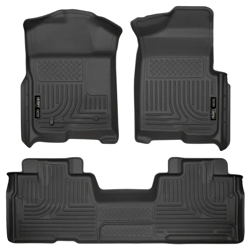 Husky Liners 09-12 Ford F-150 Super Cab Weatherbeater Combo Black Floor Liners 1