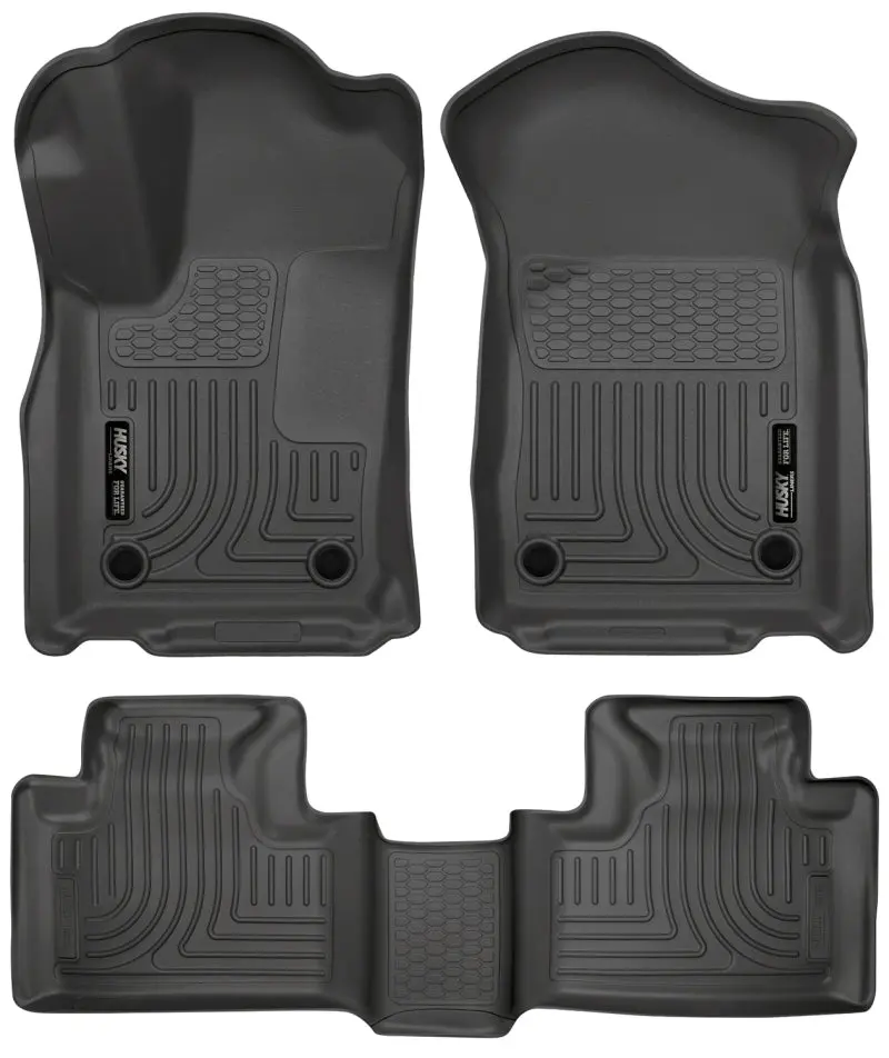 Husky Liners 16-22 Dodge Durango Weatherbeater Black Front & 2Nd Seat Floor Liners 1