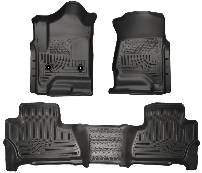 Husky Liners 2015 Chevy/Gmc Suburban/Yukon Xl Weatherbeater Combo Black Front&2Nd Seat Floor Liners 1