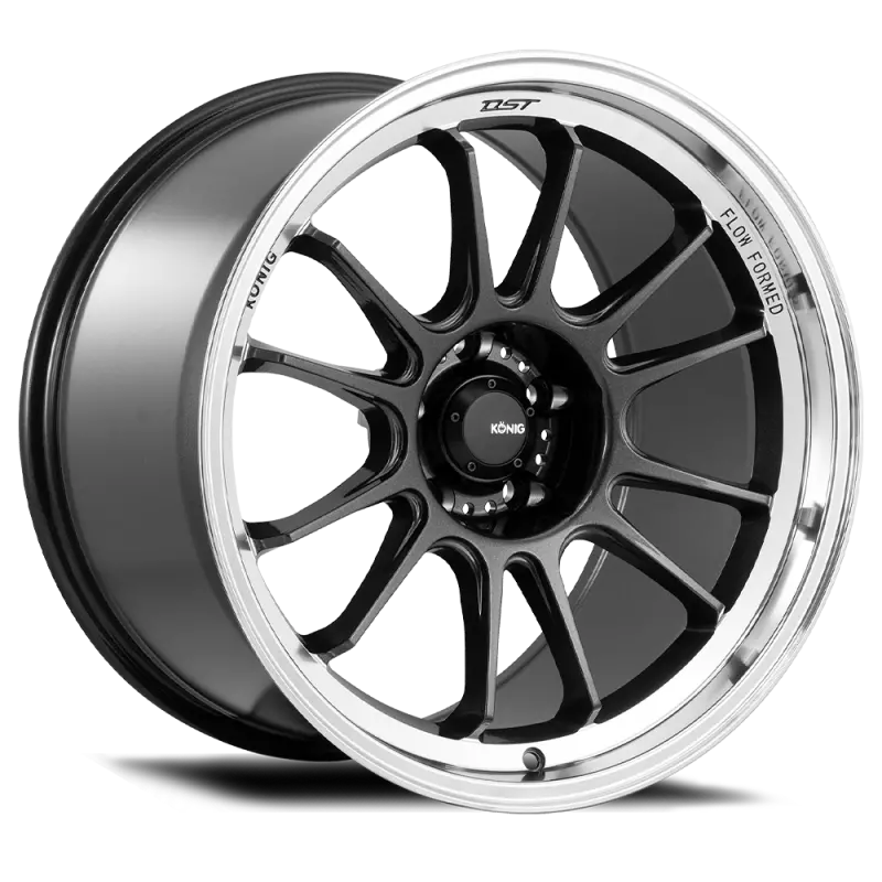 Konig Hypergram 18X9.5 5X114.3 Et35 Metallic Carbon W/ Machined Lip 1