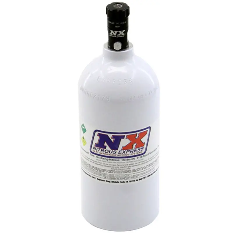 Nitrous Express 2.5Lb Bottle W/Motorcycle Valve (4.38 Dia X 12.37 Tall) 1