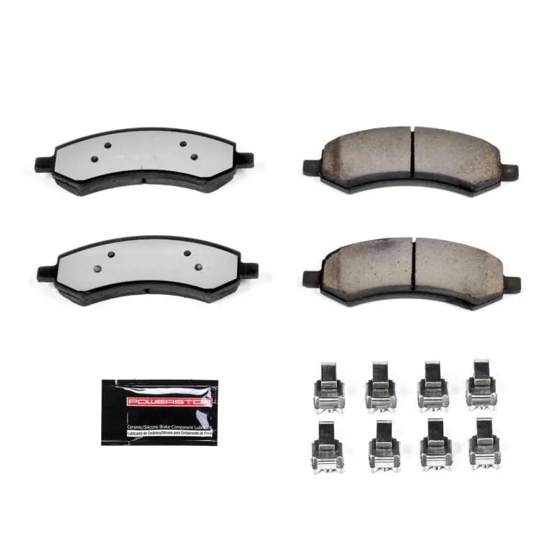 Power Stop 07-09 Chrysler Aspen Front Z36 Truck & Tow Brake Pads W/Hardware 1