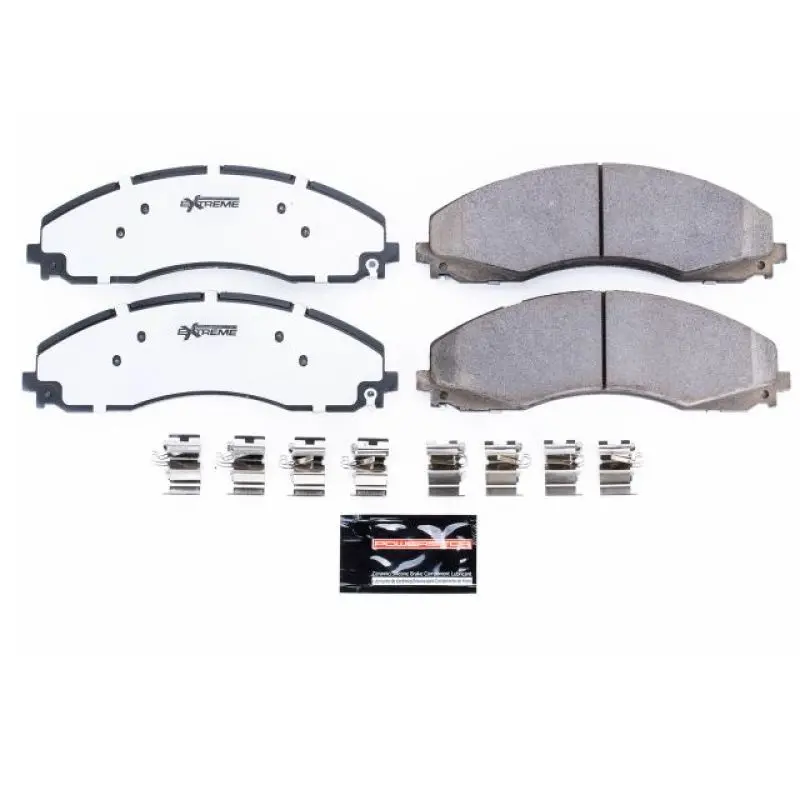 Power Stop 17-19 Ford F-450 Super Duty Front Z36 Truck & Tow Brake Pads W/Hardware 1