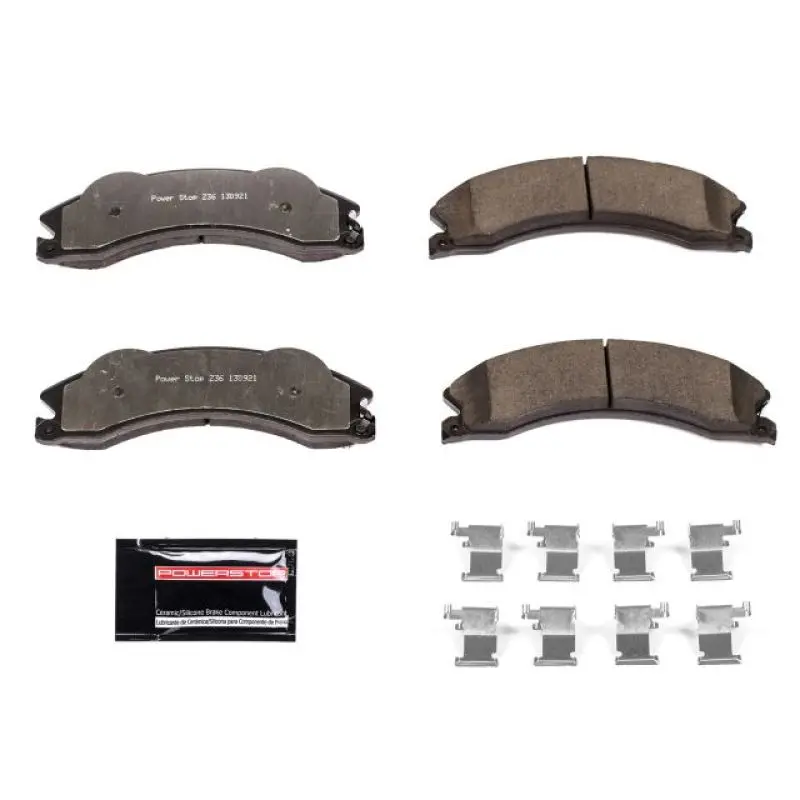 Power Stop 2011 Chevrolet Silverado 2500 Hd Front Or Rear Z36 Truck & Tow Brake Pads W/Hardware 1