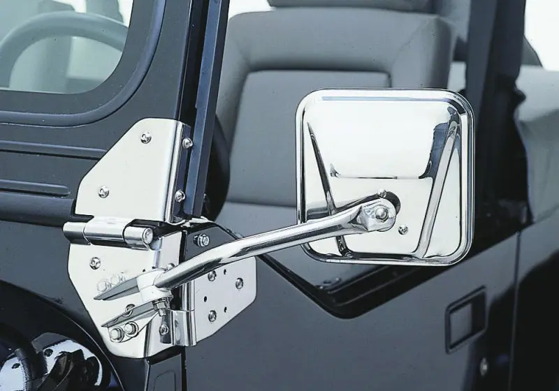 Rampage 1955-1983 Jeep Cj5 Side Mirrors - Stainless 1