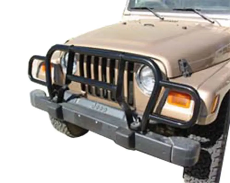 Rampage 1987-1995 Jeep Wrangler(Yj) Headlight Euro Grill Guard - Black 1