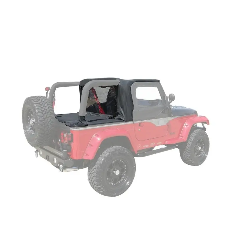 Rampage 1997-2002 Jeep Wrangler(Tj) Cab Soft Top And Tonneau Cover - Black Denim 1