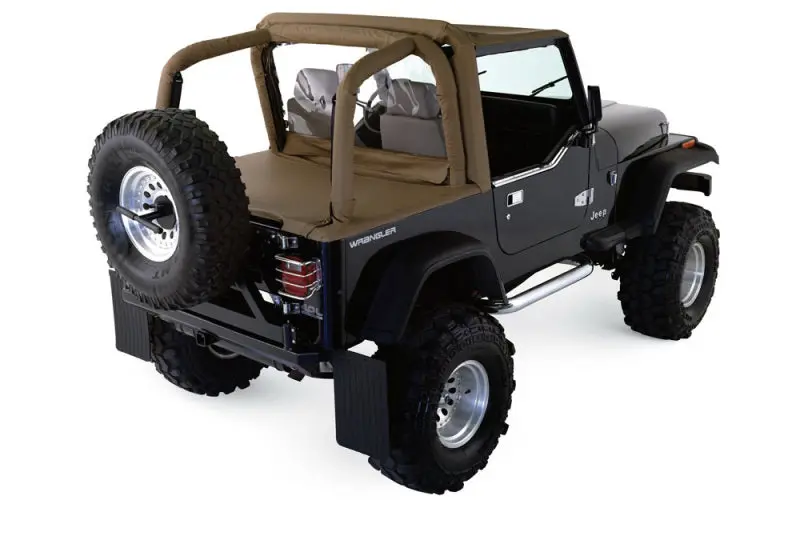 Rampage 1997-2002 Jeep Wrangler(Tj) Roll Bar Pad & Cover Kit - Black Denim 1