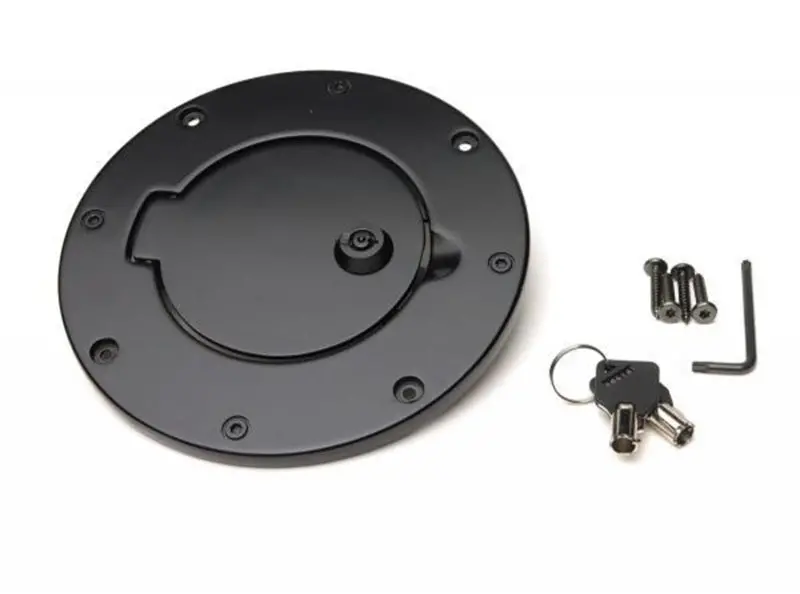 Rampage 1997-2006 Jeep Wrangler(Tj) Billet Style Gas Cover - Black 1