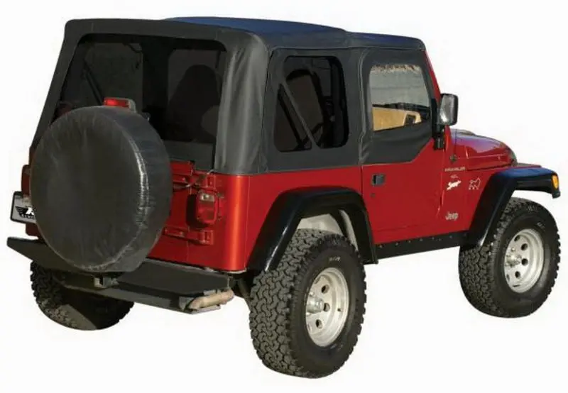 Rampage 1997-2006 Jeep Wrangler(Tj) Oem Replacement Top - Black Denim 1