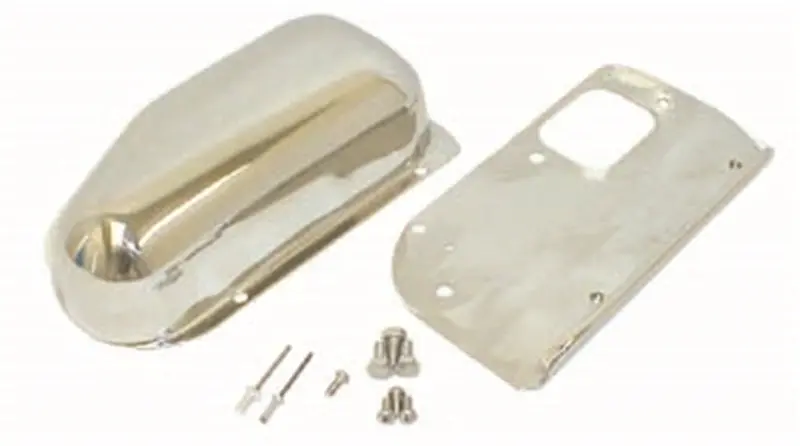 Rugged Ridge 76-86 Jeep Cj Stainless Steel Wiper Motor Cover Kit 1