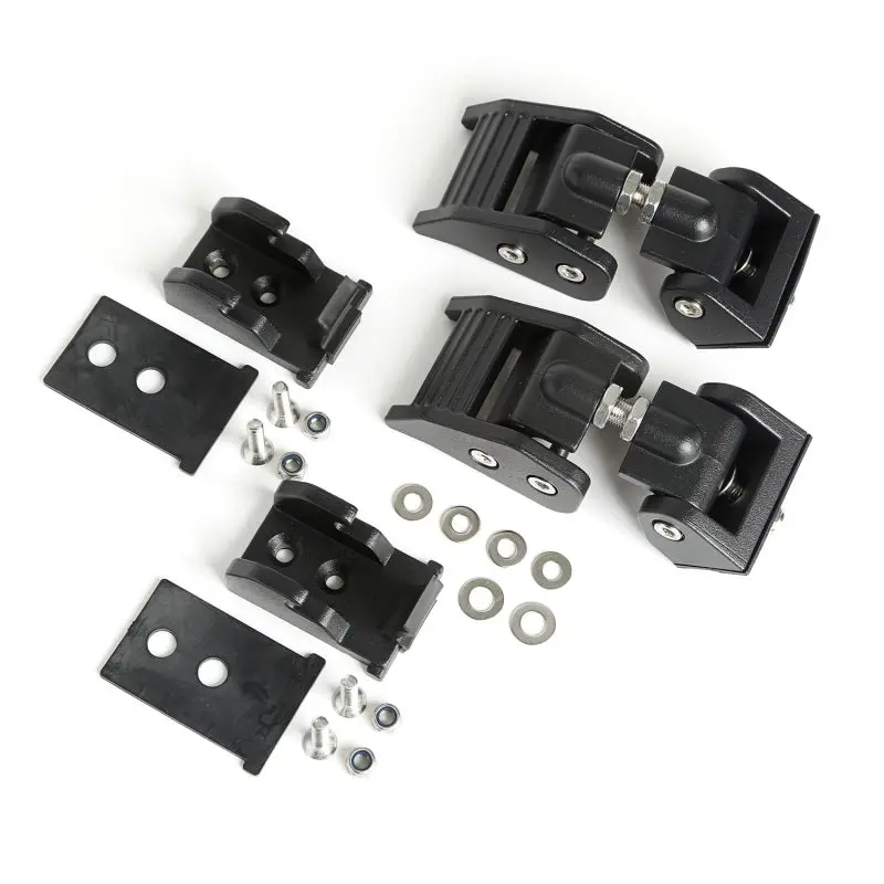 Rugged Ridge 97-06 Jeep Wrangler Tj Textured Black Hood Catches 1
