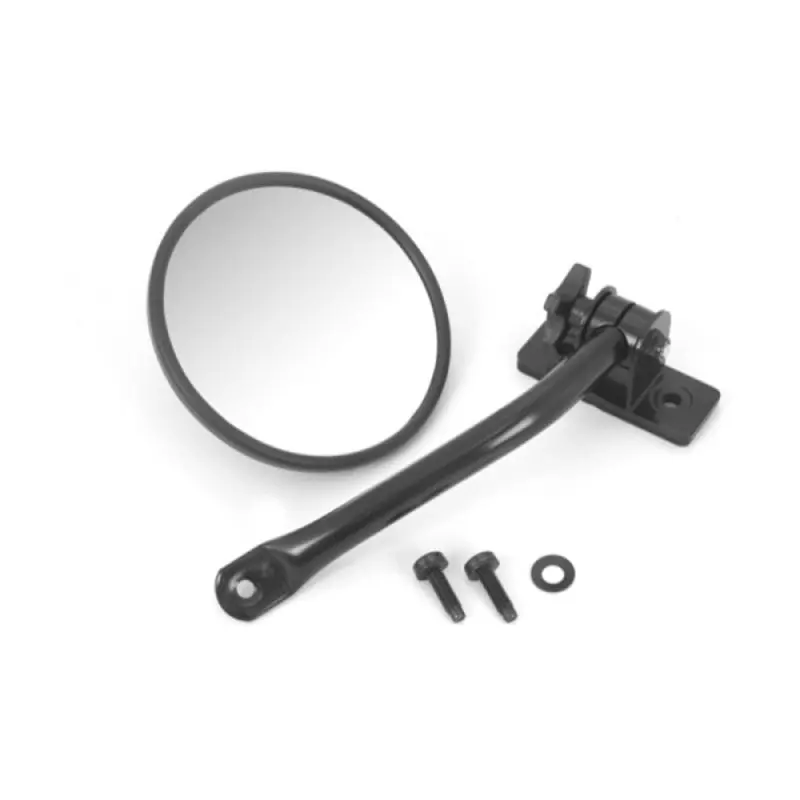 Rugged Ridge 97-18 Jeep Wrangler Black Round Quick Release Mirror 1