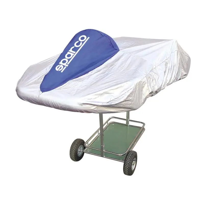 Sparco Kart Cover Silver/Blue 1