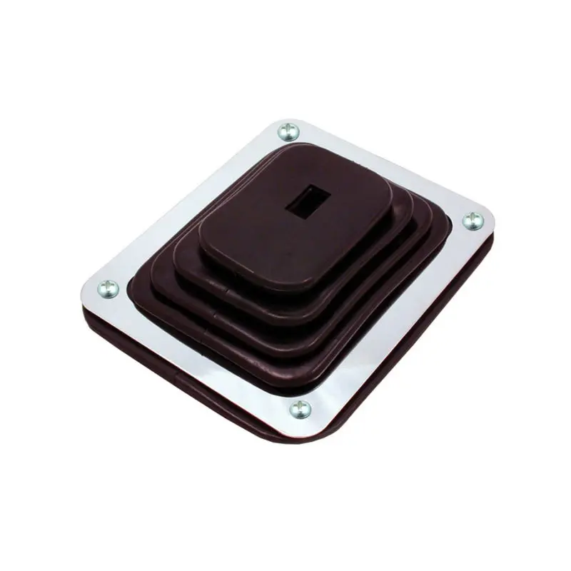Spectre Shift Boot (Small) - Black Rubber W/Chrome Plated Steel Installation Ring 1