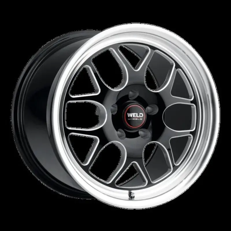 Weld Solana Drag 17X11 / 5X115 Bp / Et0 / 78.1Mm Bore - Gloss Black Mil Dia Wheel 1