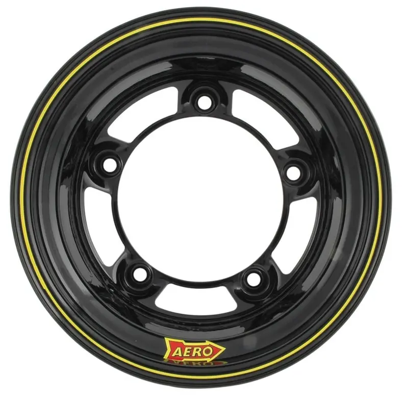 Aero Race Wheels 58-100550 Black 15X10-Inch 5-Lug Alloy Wheel 1