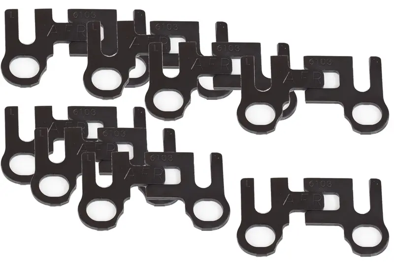 Air Flow Research Adjustable Valve Guide Plates For Small-Block Chevy & Ford (6103-8, 5/16", 8-Pack) 1