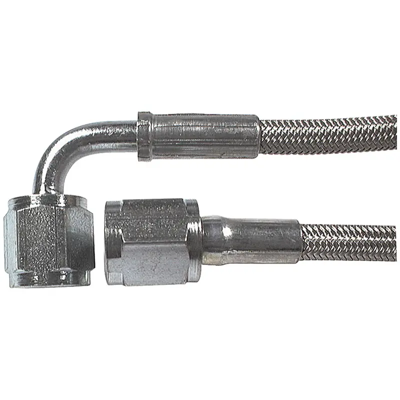 Allstar Performance 46312-120 -4 An Stainless Steel Brake Line – 120" Length, 90° Fitting 1