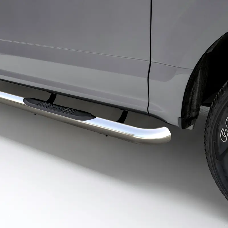 Aries 3-Inch Polished Stainless Steel Side Bars – Compatible With Select Chevrolet Silverado & Gmc Sierra 1500–3500 Models 1