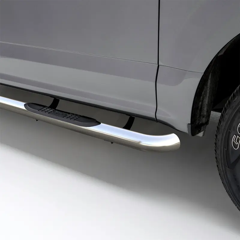 Aries Polished Stainless Steel 3-Inch Round Side Steps For Toyota Tundra Crew Cab (Model 202006-2) 1