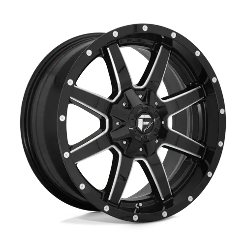 Fuel D610 Alloy Wheel – 17×9 Inch, 5×4.5/5.0 Bolt Pattern, Gloss Black Machined Face, -12Mm Offset 1