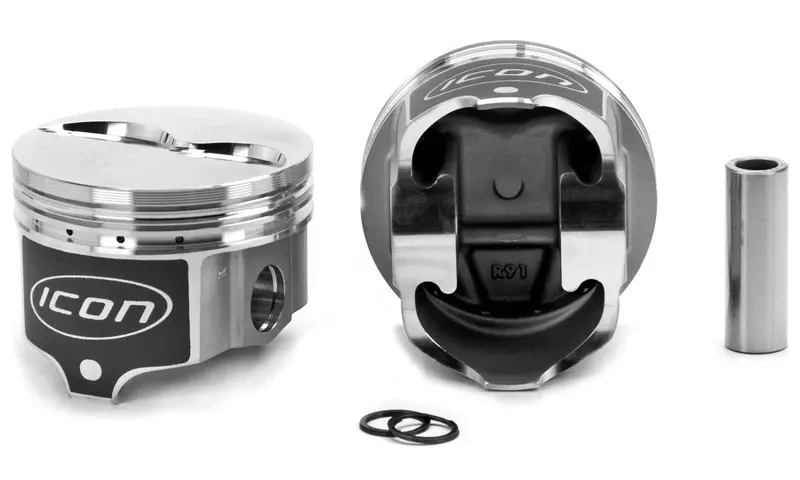 Icon Pistons Ic822.040 Bbm Forged Piston Set – 4.360" Bore, -4.5Cc Dish 1