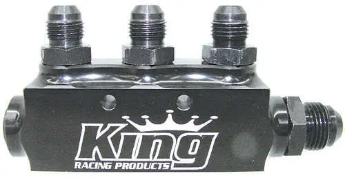 King Racing 1930 Aluminum Fuel Block – Includes An Fittings For Custom Fuel System Builds 1