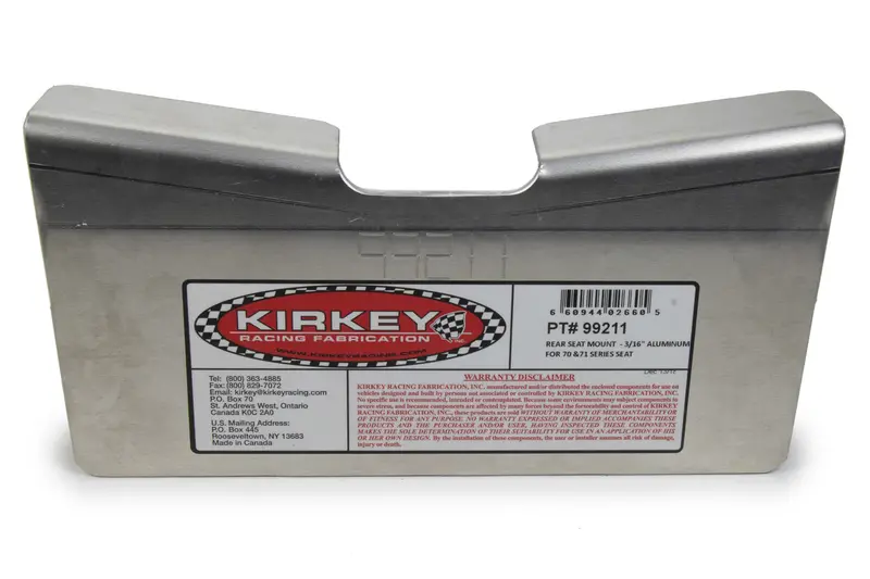 Kirkey Rear Seat Mount Bracket – Compatible With 70 & 71 Series Racing Seats (99211) 1
