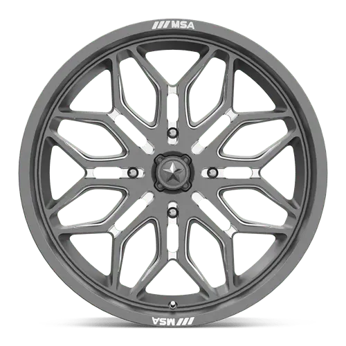 Msa Offroad Ma47 Forged Aluminum Wheel – 22X7", 4X137Mm Bolt Pattern, 10Mm Offset (Ma047Ax22704810) 1